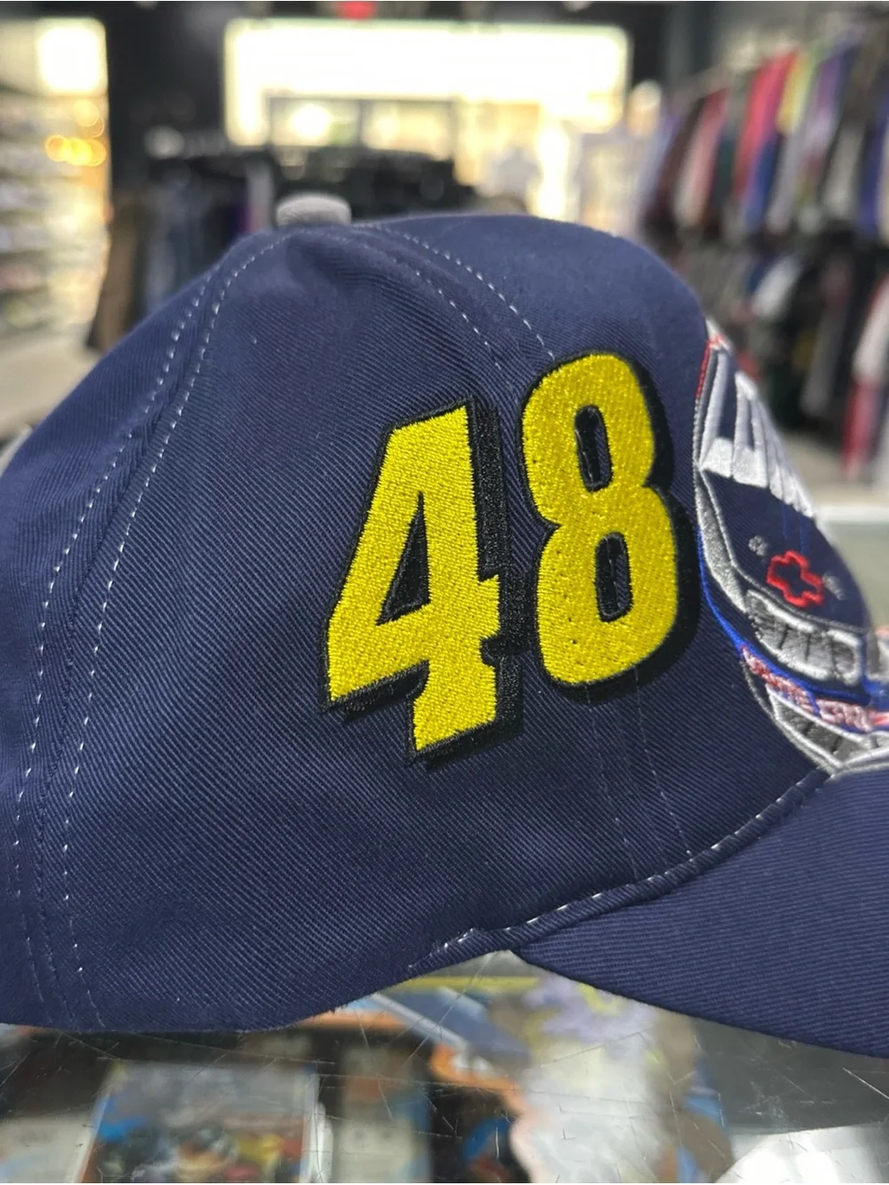 VTG Y2k Racing Champions Nascar Jimmie Johnson #48 Team Lowe's Racing hat Defect